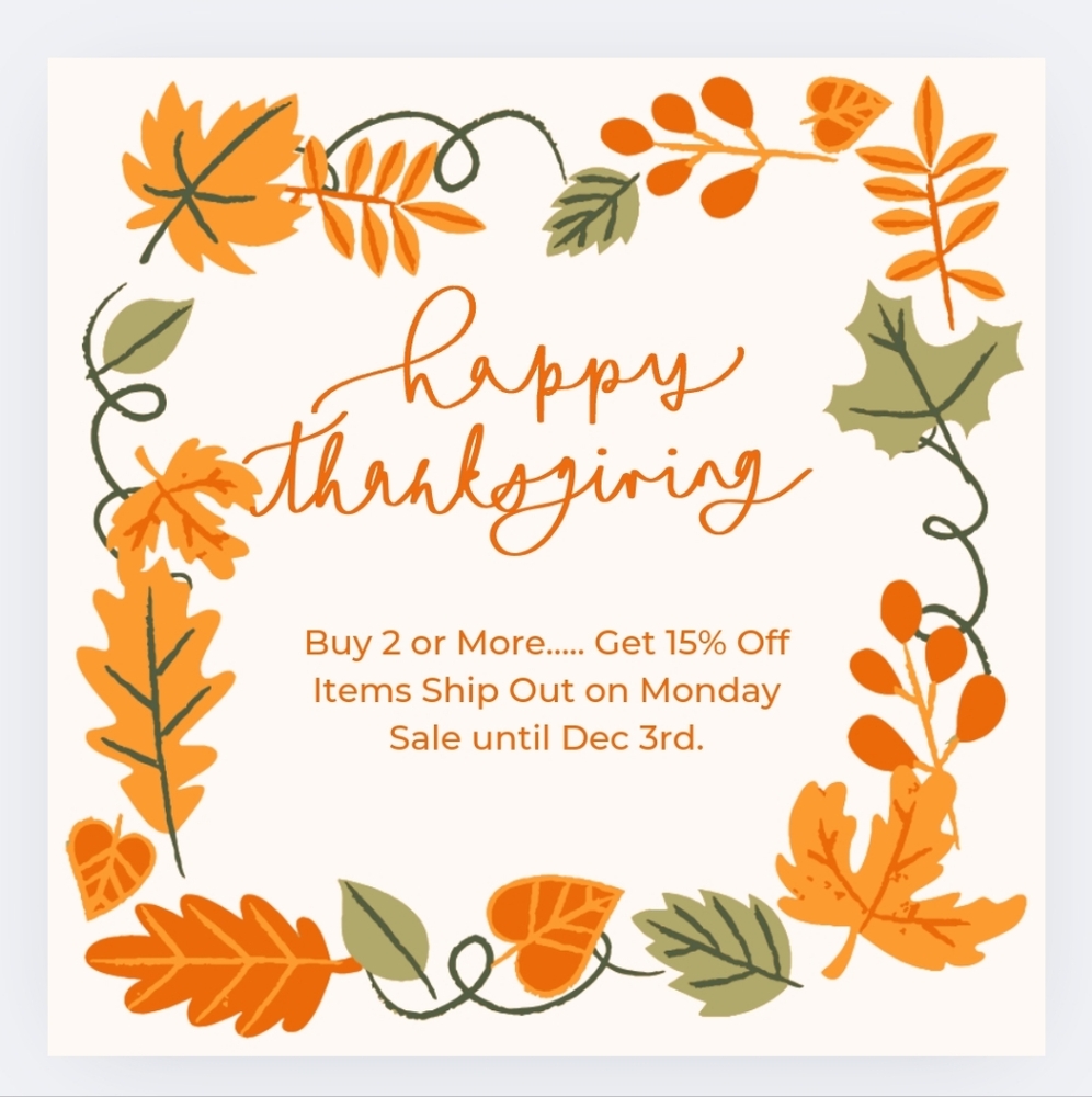 THANKSGIVING SALE